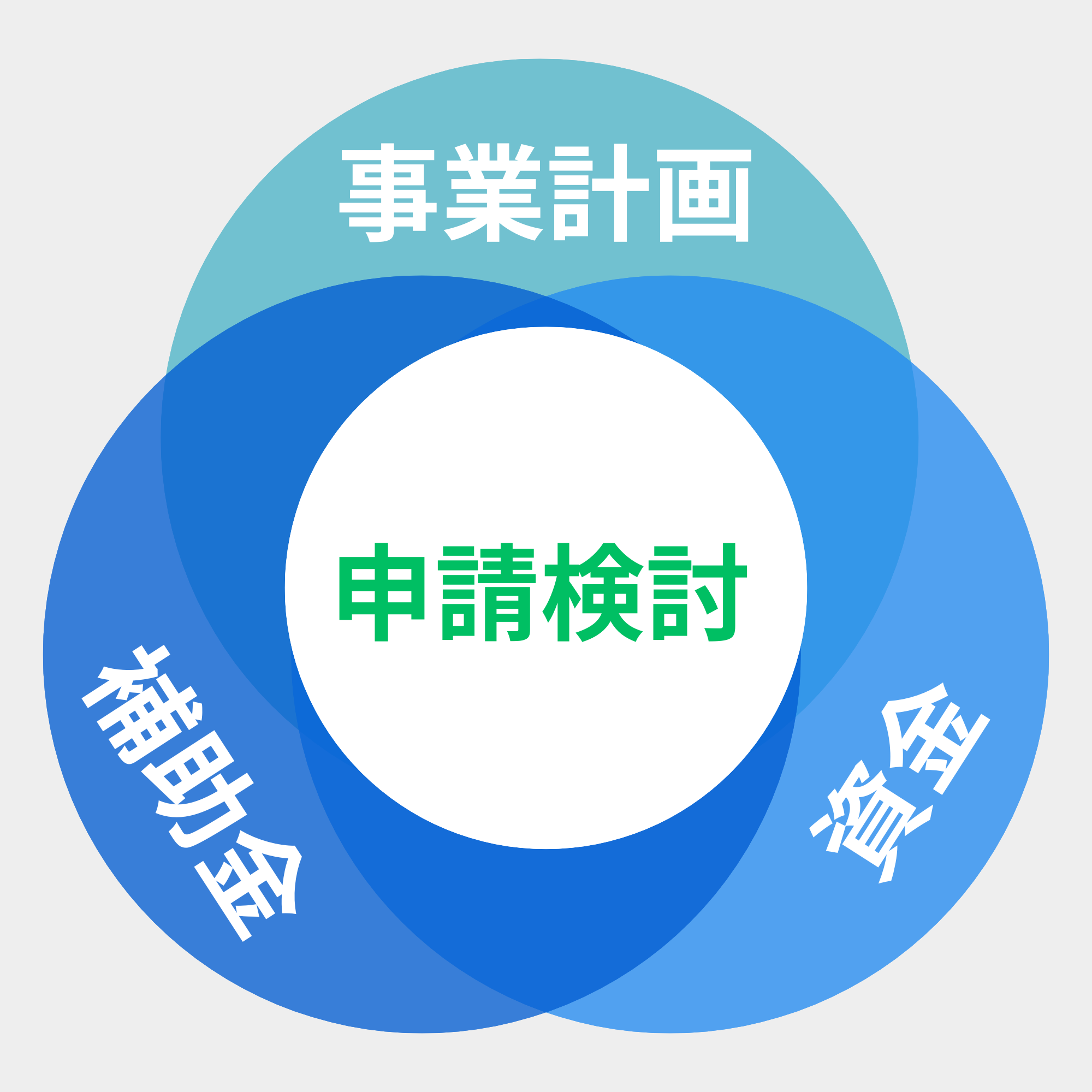 申請検討 事業計画 補助金 資金
